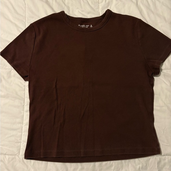 Abercrombie Essential Ribbed Baby Tee Size XL - Picture 1 of 2
